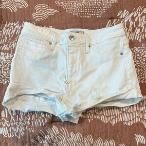 Abercrombie & Fitch White Jean Shorts